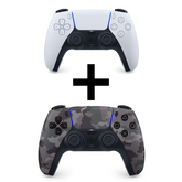 PS5-Controller 2er-Pack: Weiß + Camouflage